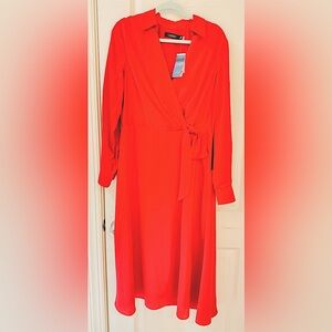 Super cute Red fully lined Ralph Lauren evening dress